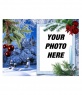 Reminder of Christmas. Your photo on a white rectangular frame, will be accompanied
