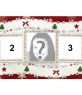 Customizable Christmas card with 3 photos