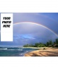 Wallpaper for twitter rainbow on a beach, to put your photo online