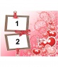 Greeting card with text I love you