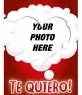 Make a online postcard with your photo and a heart shaped frame surrounded by white