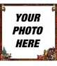 Victorian Christmas photo frame, especially for Christmas to send with the photo you