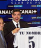 Photo montage of Zinedine Yazid Zidane, the day of his move to Real Madrid