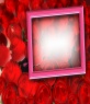 Photo card for lovers, pink background and pink frame