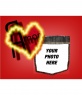 Post Valentine's background with a red heart