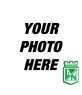 Photomontage with the coat of Atletico