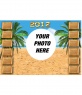 Calendar 2012 customized with your background picture of a beach with palm trees