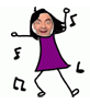 Put your face on a body drawn dancing