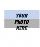 Collage template to paint a face or picture on transparency with the flag of