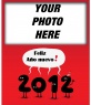 Post to congratulate the new year 2012, with numbers congratulating a Happy New