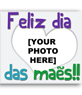 Greeting card for mother's day with different colors text and a transparent heart