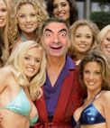 Photomontage in which you will be Hugh Hefner, surrounded by Playboy bunnies. Template to put a face to the iconic creator of the magazine. 704