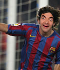 Template for photomontage, which put a face to the first division footballer, Lionel