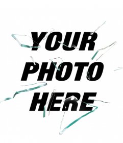 Effect for photos of breaking glass