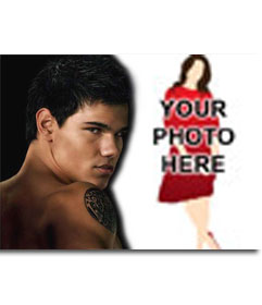Include in your photo Twilight Taylor shirtless and with a tattoo on his right