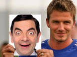 Photo montage to go on the cover of the book of David Beckham, who shows himself in the squad photo. 304