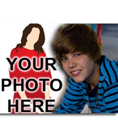 Template assemblies and popular celebrities. Upload your photo and put it next to Justin Bieber, Canadian pop singer. Teaches this collage to your friends! 704