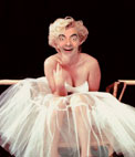 Photomontage which you can include a face on the body of a Marilyn Monroe with skirt
