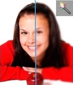 Photo effect that blur the pictures online