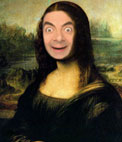 Photomontage of the Mona Lisa by Leonardo Da Vinci