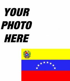 Photo montage to put the flag of Venezuela in your photo