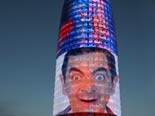 Photomontage in which your photo put on the Torre Agbar in