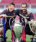 Take a picture with Guardiola and the treble won by FC Barcelona in 2009 with this