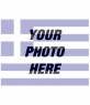 Collage template to paint a face or picture on transparency with the flag of Greece,