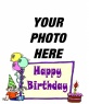 Birthday card for a child to put a picture background
