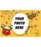 Photo frame, backing happy where you put your photo