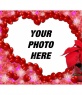 Heart-shaped frame made of small