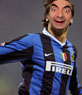 Photo montage in which template appears Ibrahimovic, famous player of Inter Milan