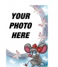 Photo frame, rat love to put a picture background online