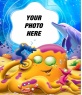Your picture in the bottom of a sea full of animal pictures underwater