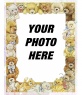 Photo frame with pictures of baby bears