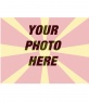 Collage template to paint a face or picture on transparency with the flag of