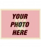 Collage template to paint a face or picture on transparency with the flag of