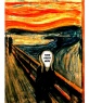 Photomontage of the famous painting by Munch Scream