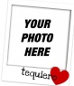 Frame with double edges. Photo montage accompanying the one I love your picture and