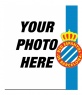 Put the shield and the colors of the Spanish with your