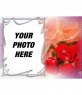 Roses and pearls for Valentine's day postcard