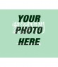 Collage template to paint a face or picture on transparency with the flag of
