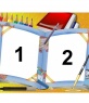 Photo frame for 2 photos of a school book