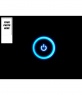 Photo montage with a power button lights up blue
