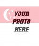 Draw the SINGAPORE flag on a photo