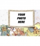 Teddy Bear picture frame with pictures of teddy bears