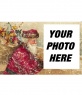 Antique Christmas card. Customized with text and