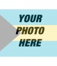 Template for a face painting collage or photo in transparency with the flag of The