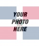 Photomontage to paint a face or picture with the flag of The Dominican Republic,