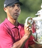 Tiger Woods template raising a glass to put a face on this page